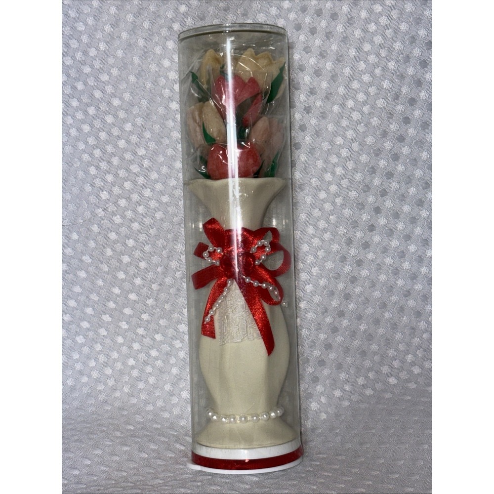 Valentine's Day "Forever" Tulip Bundle In A Ceramic Style Vase